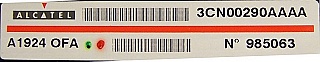 16.3dBm gain-flat over C-band EDFA in-line module. With 4 fiber connectors. Alcatel 1924 OFA. Alcatel product code: 3CN00290AAAA