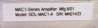 SDL MicroAmp-series EDFA module, SDL model: SDL-MAC1-4
