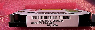 OA 400 C-band series mini EDFA module,  fixed gain, 16dBm saturated output. JDS model: OAA-16U04G2CB. P/N: 21055036. With test data