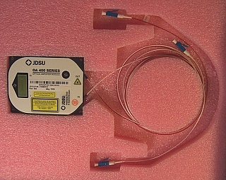 $345 each if buy 4pc. OA 400 C-band series mini EDFA module,  fixed gain, >13dBm saturated output. With one JDS 976nm >240mW kink-free power laser. JDS model: OAA-13U04G5CB-R. P/N: 21089731.