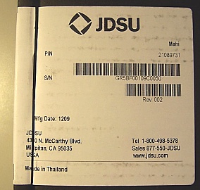 $345 each if buy 4pc. OA 400 C-band series mini EDFA module,  fixed gain, >13dBm saturated output. With one JDS 976nm >240mW kink-free power laser. JDS model: OAA-13U04G5CB-R. P/N: 21089731.