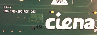 Inline EDFA card, Ciena  P/N: ILA-2, 130-6310-200 Rev. 003.