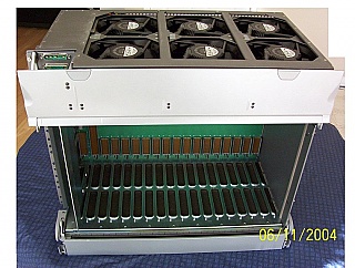 OC-192 enclosure/frame to hold up to 18 cards, w/ fan units