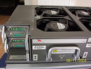 OC-192 enclosure/frame to hold up to 18 cards, w/ fan units