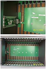 OC-192 enclosure/frame to hold up to 18 cards, w/ fan units