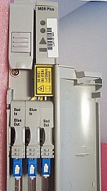 Nortel  OPTera MOR-Plus bidirectional EDFA Amplifier Card. C-band up to 16.8dBm output. Multi-wavelength repeater.  With 3 SC/PC optical connectors. Nortel model: NTCA11PK