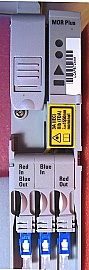 Nortel  OPTera MOR-Plus bidirectional EDFA Amplifier Card. C-band up to 16.8dBm output. Multi-wavelength repeater.  With 3 SC/PC optical connectors. Nortel model: NTCA11PK