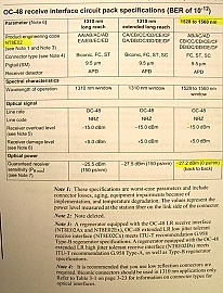 Nortel OC-48 receiver ELR Rx  (FC) card. Nortel product code: NT8E02DB.  S/DMS TransportNode OC-48 NE Circuit Pack