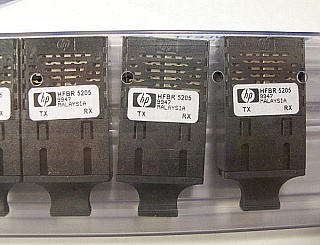 1300nm LED transceiver. HP P/N: HFBR-5205, SC receptacle. 1x9 pin. 155Mb