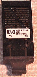 1300nm LED transceiver. HP HFBR 5207, SC receptacle. 622Mb. Multimode fiber