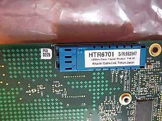 1.3um transceiver. Hitachi model: HTR6701. With FP-type laser. SMF