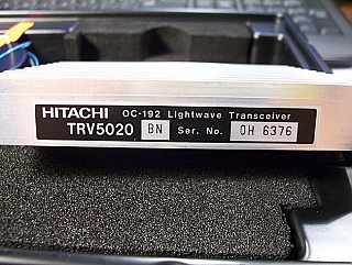 1300nm OpNext(Hitachi) 10Gb 12km transponder. Model: TRV5020BN-S