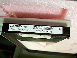 1550nm 10Gb 80km transponder, model: HTR8804D. With 10Gb APD receiver, 10Gb dual-drive modulator, 20mW PMF CW laser.