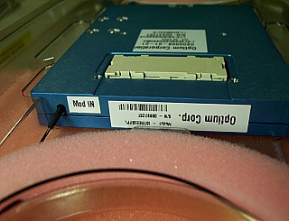 1550nm Optium 10Gb long-reach DWDM transponder. Model: 10TREEU6FPL.  New