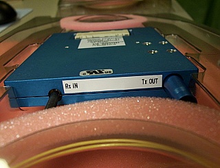 1550nm Optium 10Gb long-reach DWDM transponder. Model: 10TREEU6FPL.  New