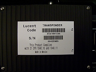 Lucent XTA16N1CAA, 2.5 Gb/s Transponder