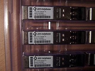 $6 each if buy 50pc. 850nm SFP-2125 optical Tx.  SFP transceiver/transmitter module, JDS P/N: JSMR21S004801 . Sun: P/N: 3707292-01.