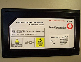 1.3um, Lucent FP laser transmitter 1241FAFE, OC-3
