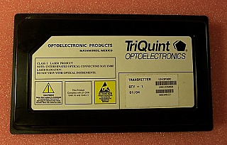 1.3um, OC-12/STM-4 622Mb long-reach 40km FP-laser transmitter. 0dBm output. Triquint model: 1243FBDC