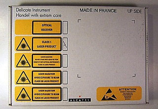 1.31um 155MHz laser transmitter for OC-3/STM-1.  Alcatel A1911 SDH TX. Alcatel product code: 3CN00014AJBA