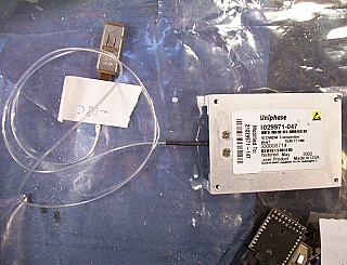 1539.77nm 7-10dBm 2-ch tunable DWDM 2.5Gb laser transmitter module. JDSU P/N: 57TM-98H47