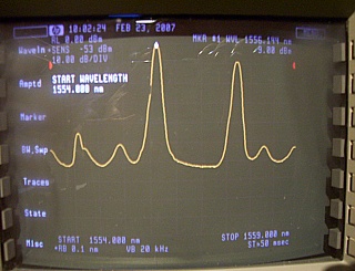 1556.55nm 7-10dBm 2-ch tunable DWDM 2.5Gb laser transmitter module. JDSU P/N: 57TM-98H24