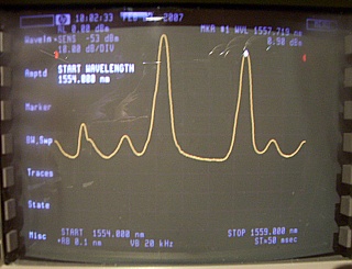 1556.55nm 7-10dBm 2-ch tunable DWDM 2.5Gb laser transmitter module. JDSU P/N: 57TM-98H24