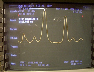 1556.55nm 7-10dBm 2-ch tunable DWDM 2.5Gb laser transmitter module. JDSU P/N: 57TM-98H24