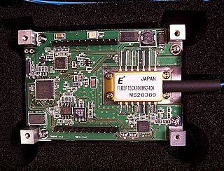 1.55um 7dBm DWDM 2.5Gb laser transmitter module. Wavelength adjustable over two 100GHz spaced channels by changing temperature. EUDYNA P/N: FIM10610/2xxWxx. tested near 7dBm. Includes laser FLD5F15CX900W9xx0K