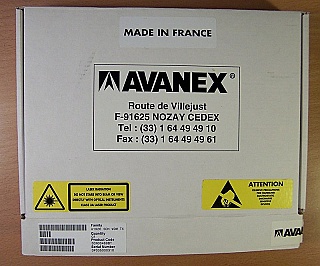 1531.123nm or 1531.896nm 8.37dBm-average(11.37dBm peak)  DWDM 2.5Gb laser transmitter module.  Avanex P/N: 3CN00469BT, A1926 family