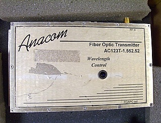 1552.52nm 4mW 1GHz fiber optic analog transmitter, Anacom model: AC123T - 1.552.52.