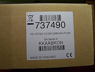 1541.35nm, 10mW 1-GHz forward analog transmitter, Scientific Atlanta P/N: P2-15TXQ-10-DM-QAM-SA-ITUXX