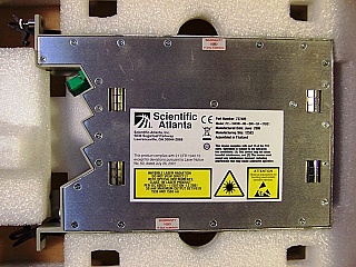 1.55um 8dBm reverse analog transmitter, Scientific Atlanta P/N: P2-15TXR-08-DM-8A-ITUXX,