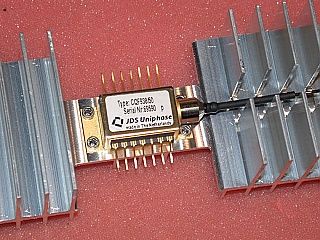 Sold already !  Combo assembly of modulator, modulator driver, laser, receiver.