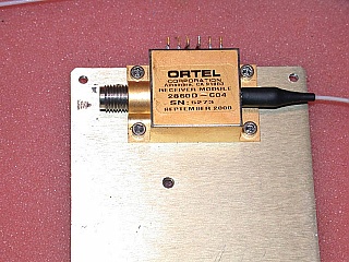 Sold already !  Combo assembly of modulator, modulator driver, laser, receiver.