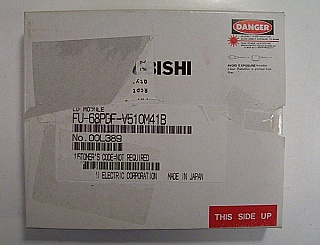 1554.13nm, 1555.75nm, or 1557.36nm 10mW DFB CW laser,  Mitsubishi Type No : FU-68PDF-V510MxxB
