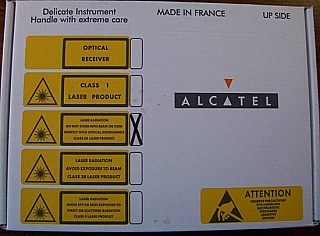 15xxnm Alcatel laser,  norminal power  20mW.  FC/PC connector, Product code: A1905LMI - 3CN00410.  >40pc with various wavelengths