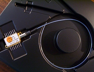 1556.57nm Alcatel laser,  norminal power  20mW.  Desoldered, short fiber, No  connector, Product code: A1905LMI - 3CN00410DRAA,  or 3CN00410EK