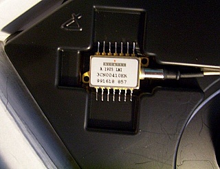 1556.57nm Alcatel laser,  norminal power  20mW.  Desoldered, short fiber, No  connector, Product code: A1905LMI - 3CN00410DRAA,  or 3CN00410EK