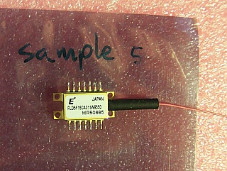 1534nm - 1563nm 20mW DFB Laser module. Tunable over 8 ITU-T grid channels (2.8nm). To be removed from unused systems. Fujitsu P/N: FLD5F15CA011W or FLD5F15CA002W