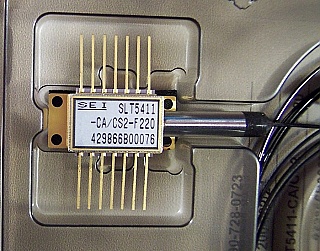 1559.3nm/1559.79nm 10mW 14-pin butterfly DFB laser module. SEI  model: SLT5411-CA/CS2-F220