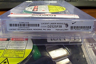 1535.04nm, 1545.32nm, 1546.92nm, or 1554.94nm,  14-pin butterfly DFB laser module, operating power 10mW. model: D2525P