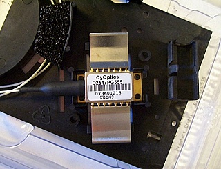 1533.084nm 14-pin butterfly DFB laser module, operating power 20mW. model: M-D2547PG555