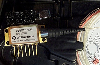 1552nm and 1554nm dual line 14-pin butterfly DFB laser module, Pop=10mW. JDS  model: CQF975/211-19290. With FC/PC connector.  'Sell As Is', 'No Return'