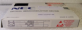 1539.76nm 20mW DWDM laser module,  NEC  P/N: NX8570SA397-BA. With integrated wavelength monitor and etalon filter. Non-standard pinout.