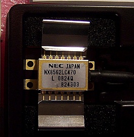 About-1545 nm isolated 14-pin butterfly laser, >40mW about-1545.3nm at 250mA, you may operate it at such high power for research. NEC P/N: NX8562LC470-88. With special type-1 pinout
