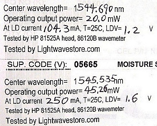 About-1545 nm isolated 14-pin butterfly laser, >40mW about-1545.3nm at 250mA, you may operate it at such high power for research. NEC P/N: NX8562LC470-88. With special type-1 pinout