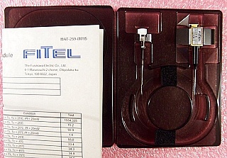 1554.335nm 20mW DWDM DFB laser. With FC/PC fiber connector. Fitel model: FOL15DCWB-M63-19287-A.