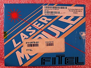 1554.335nm 20mW DWDM DFB laser. With FC/PC fiber connector. Fitel model: FOL15DCWB-M63-19287-A.