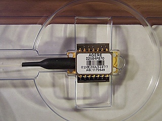1603.17nm 14-pin butterfly DFB laser module, operating power is about 10mW. Lucent  P/N: D2584P870.
